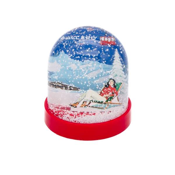 Boule à neige bain de soleil Alpette rouge