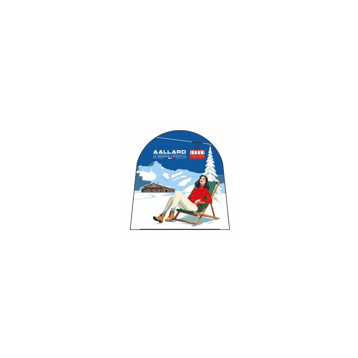 Boule à neige bain de soleil Alpette rouge