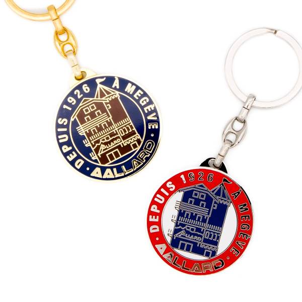 Porte-clé collector AALLARD noisette bleu doré