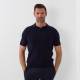 Polo sans bouton marine