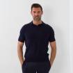 Polo sans bouton marine