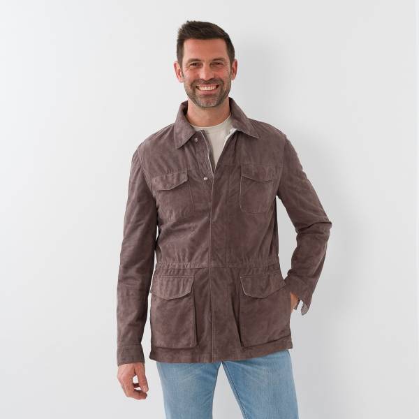 Saharienne en suède éléphant