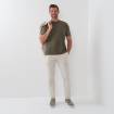 Tee-shirt coton unicolore kaki