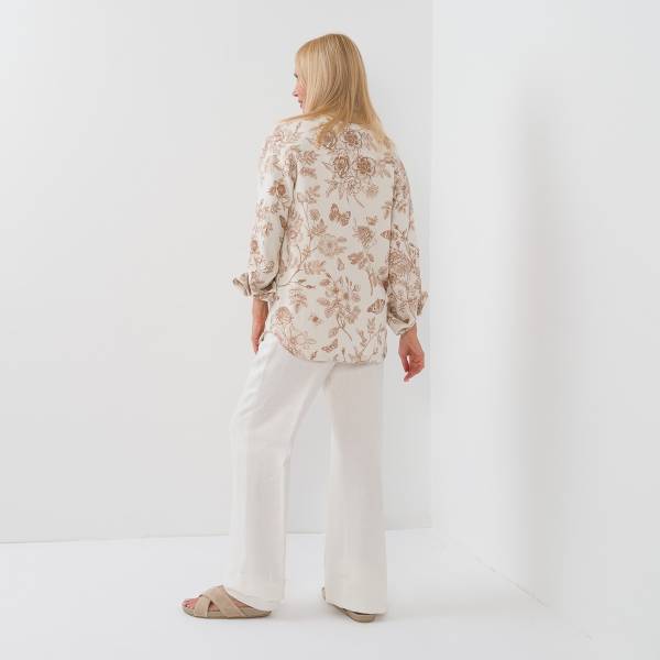 Pantalon lin écru