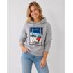 Hoodie illustration vintage gris