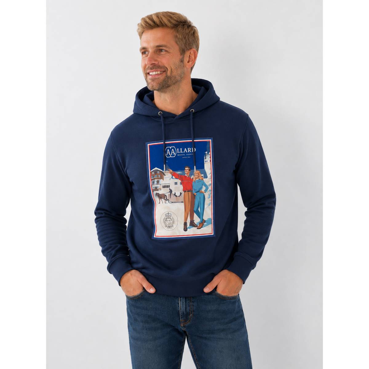 Hoodie illustration vintage marine