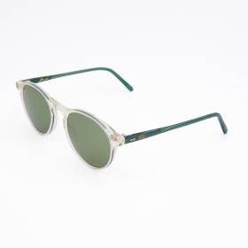 Lunettes AA fines rondes champagne kaki vert
