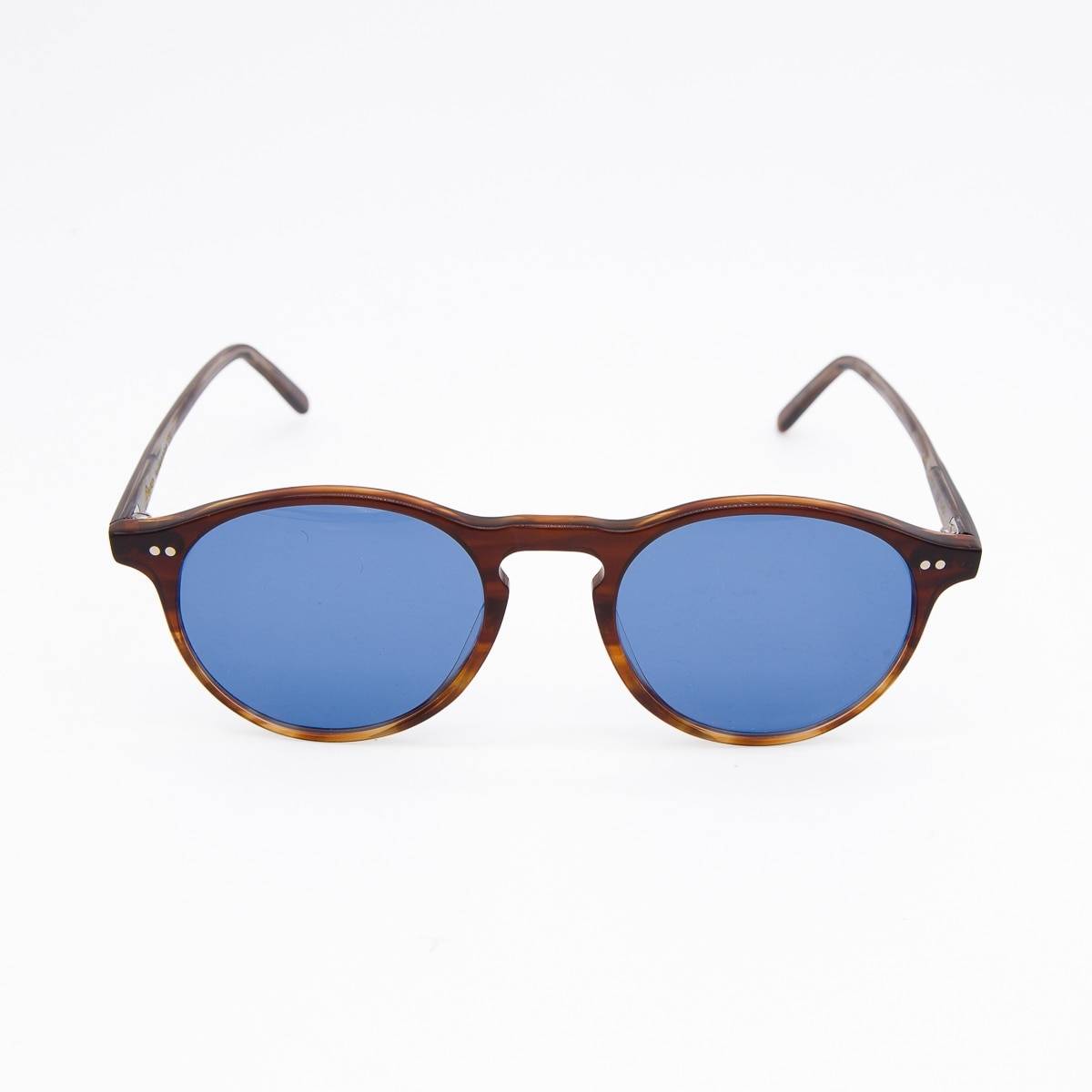 Lunettes AA fines rondes marron marron blue