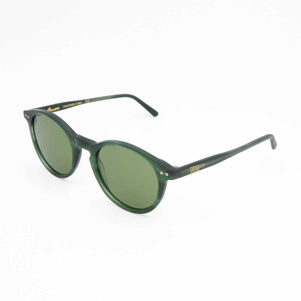 Lunettes AA fines rondes loden loden vert foncé