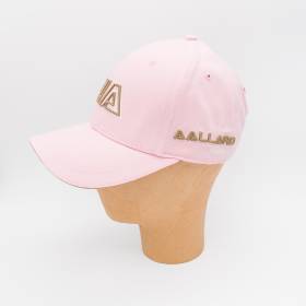 Casquette en coton AAllard Megève rose taupe