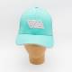 Casquette en coton AAllard Megève turquoise rose Casquette en coton AAllard Megève turquoise rose