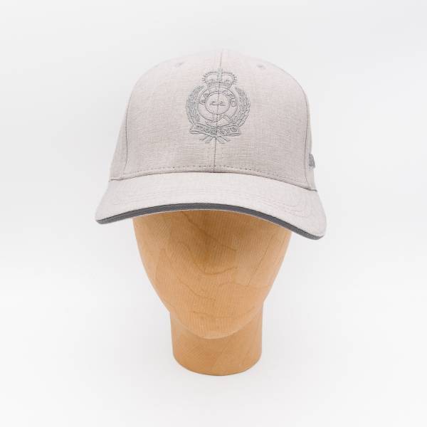 Casquette écusson AAllard en coton light grey anthracite