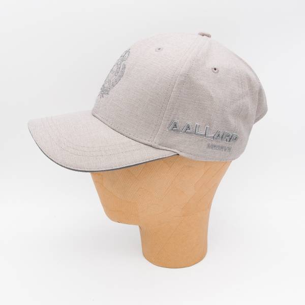 Casquette écusson AAllard en coton light grey anthracite