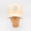 Casquette écusson AAllard en coton jaune opale .