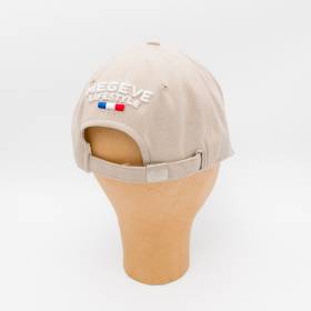 Casquette écusson AAllard en coton beige écru
