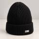 Bonnet en cahsmere maille fine noir Bonnet en cahsmere maille fine noir