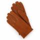 Gants femme peau lainée mouton cognac naturel . Gants femme peau lainée mouton cognac naturel .