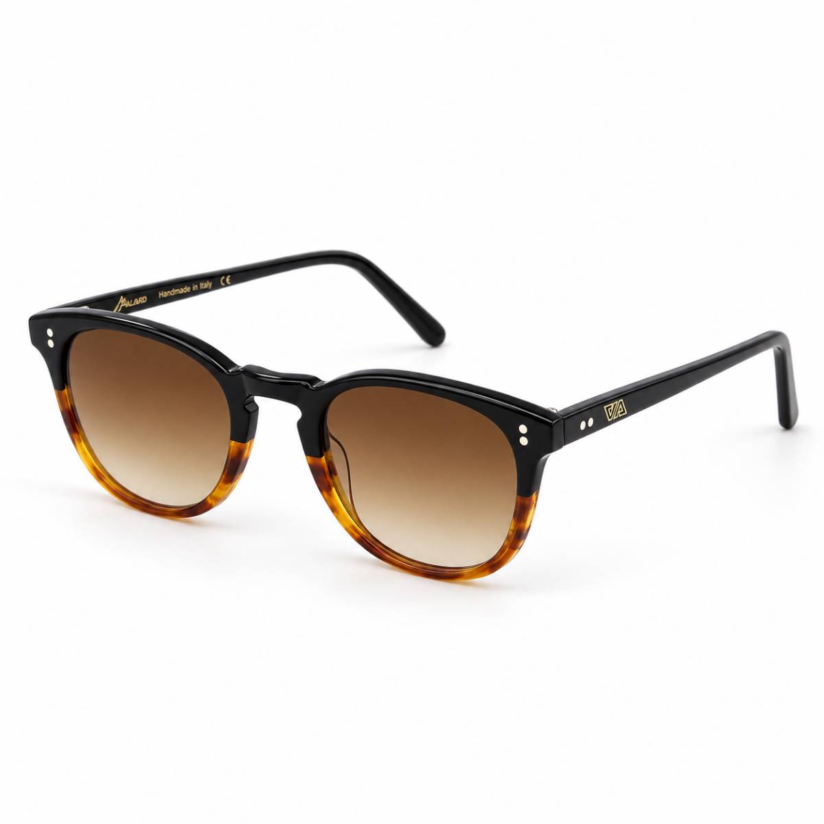Lunettes de soleil à monture fine AA coffee noir noisette