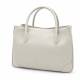 Sac à main cabas en cuir grainé blanc blanc Sac à main cabas en cuir grainé blanc blanc
