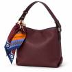 Sac à main anse réglable bordeaux navy