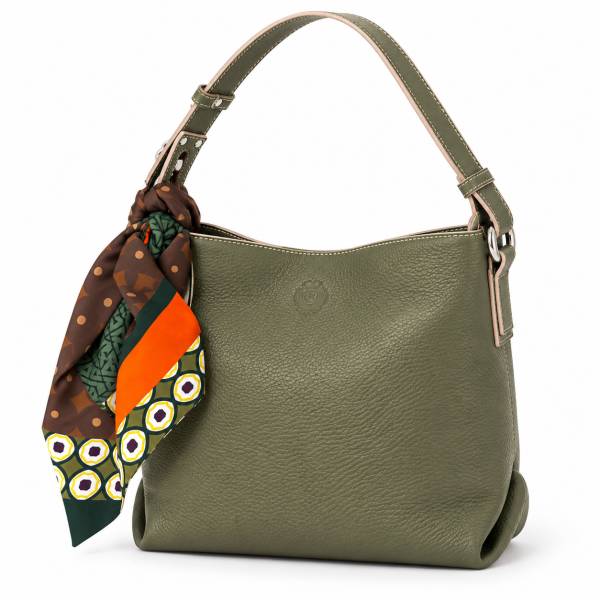 Sac à main anse réglable dark olive beige