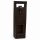 Porte Bouteille en cuir ebène navy brun Porte Bouteille en cuir ebène navy brun