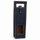 Porte Bouteille en cuir navy noisette noisette Porte Bouteille en cuir navy noisette noisette