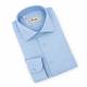 Chemise en coton tissu chiné ciel