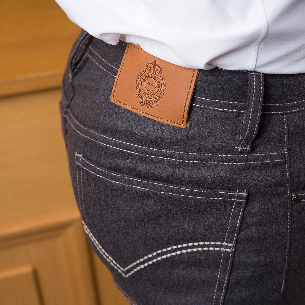 Jeans Flanelle Extensible anthracite