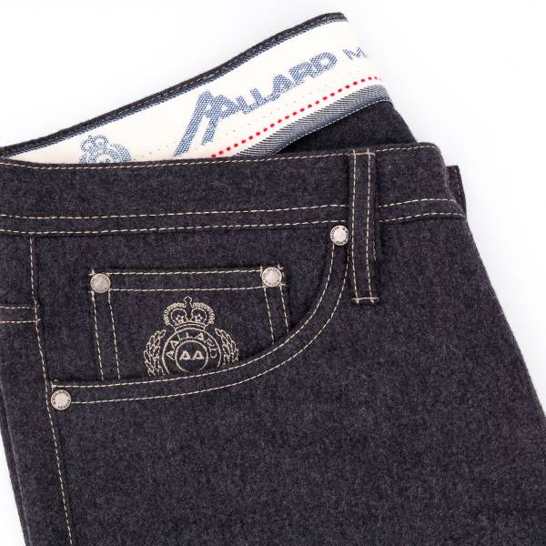 Jeans Flanelle Extensible anthracite
