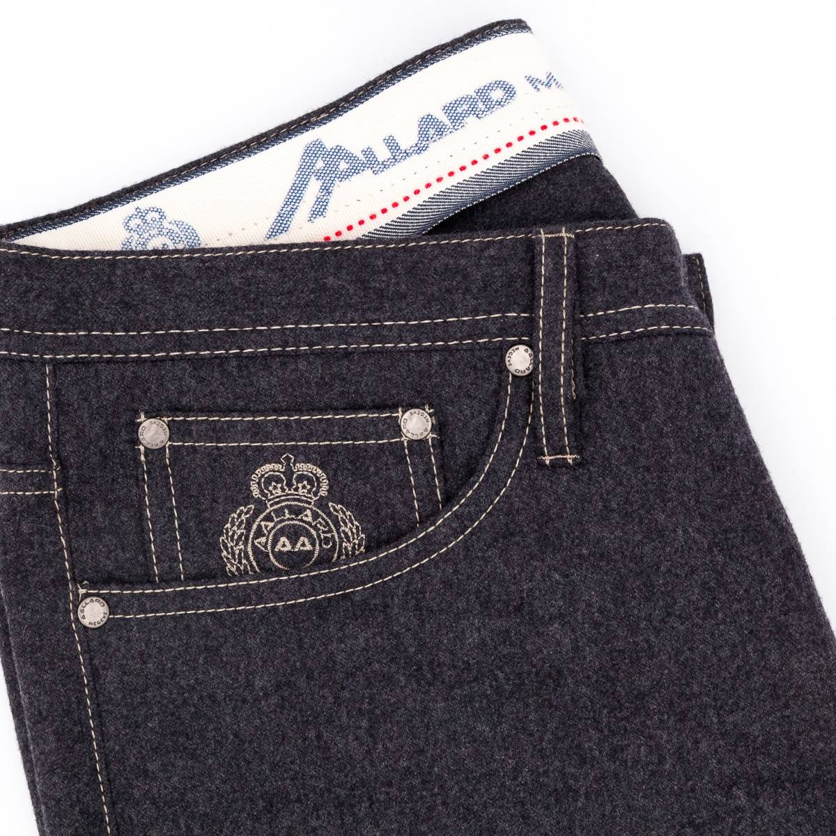 Jeans Flanelle Extensible anthracite
