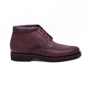 Chaussures de ville montantes en cuir marron