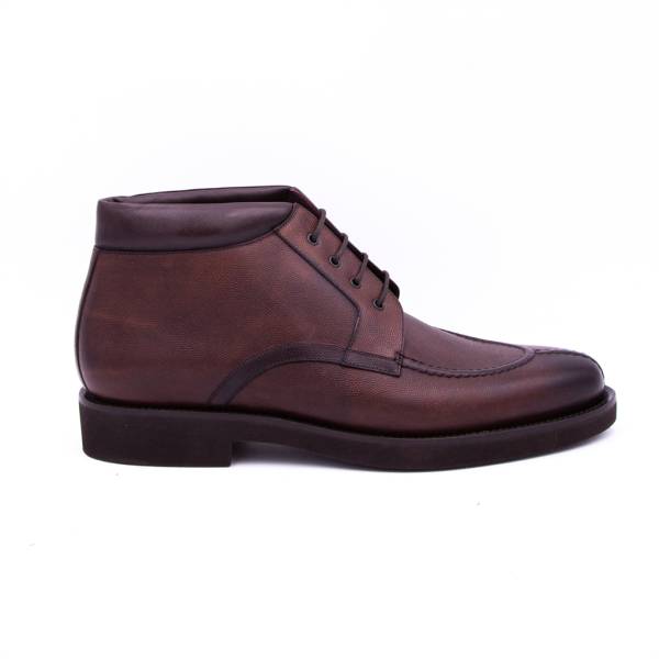 Chaussures de ville montantes en cuir marron