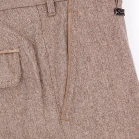 Pantalon flanelle poches cargo taupe . .
